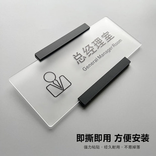 总经理室副总经理室办公室财务室门牌科室牌标识牌提示牌写字楼公司酒店民宿门牌亚克力logo定制订制
