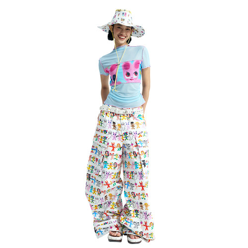 iscreamcolourMOF手拉手工装裤