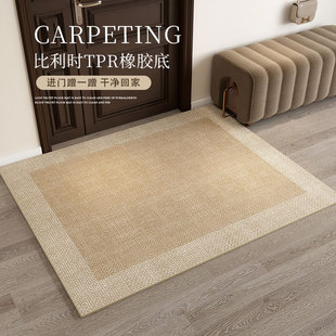 纯色入户门地垫TPR地毯门垫进门门口室内高级门厅玄关脚垫可裁剪