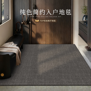 入户门地垫纯色进门门口耐脏防滑脚垫高级感玄关室内门外加厚地毯