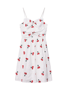 【仙女小洋洋专享】蝴蝶结造型吊带连衣裙-1011000T32L0064