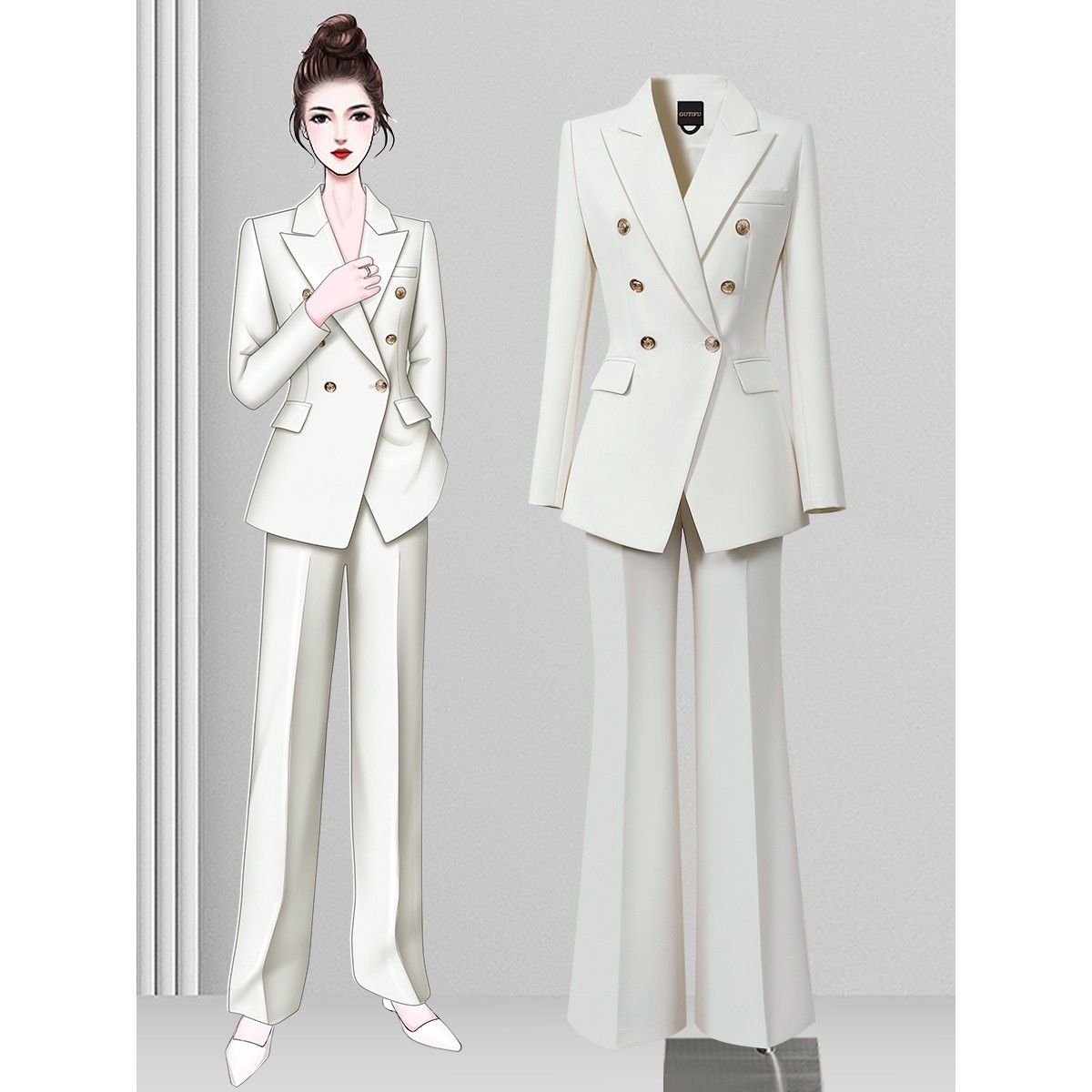休闲西装外套女2025新款ol气质通勤正装高级感主持人职业西服套装