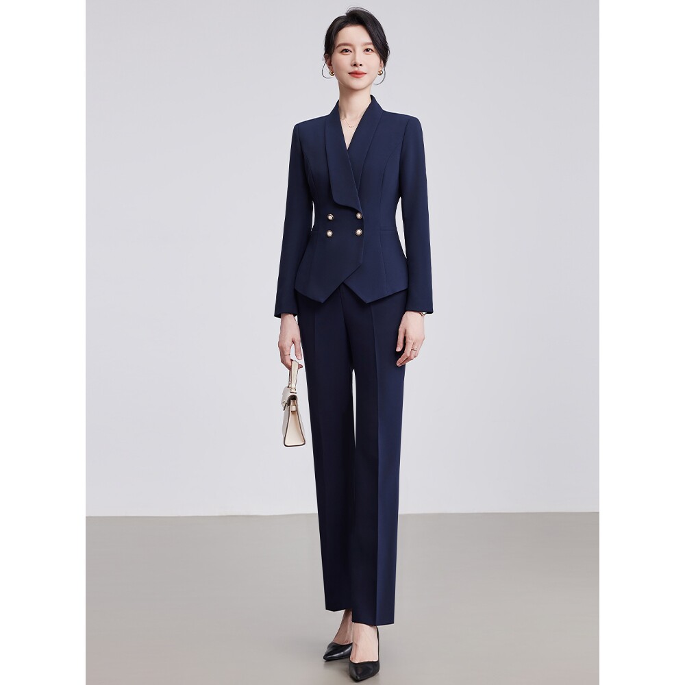 诗璐雅女士气质通勤西装女正装春秋小个子西服轻职场高级感职业装