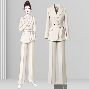高级感休闲西装套装女2026新款正式场合收腰时尚气质通勤职业正装