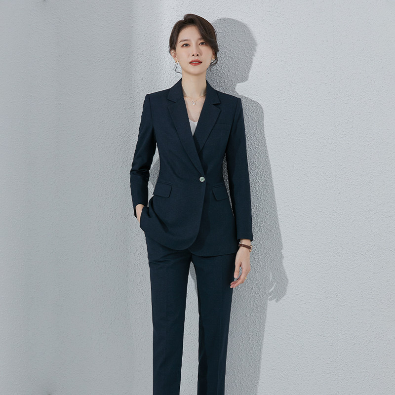 诗璐雅西装套装女秋冬时尚气质酒店商务正装女高端洋气西服职业装