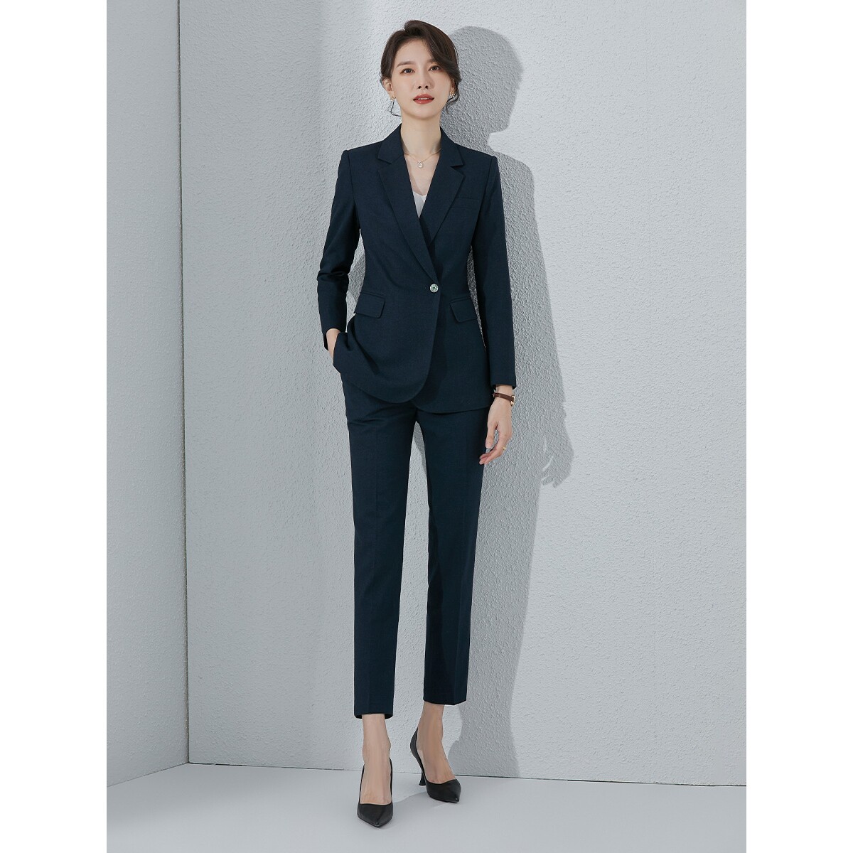 诗璐雅西装套装女秋冬时尚气质酒店商务正装女高端洋气西服职业装