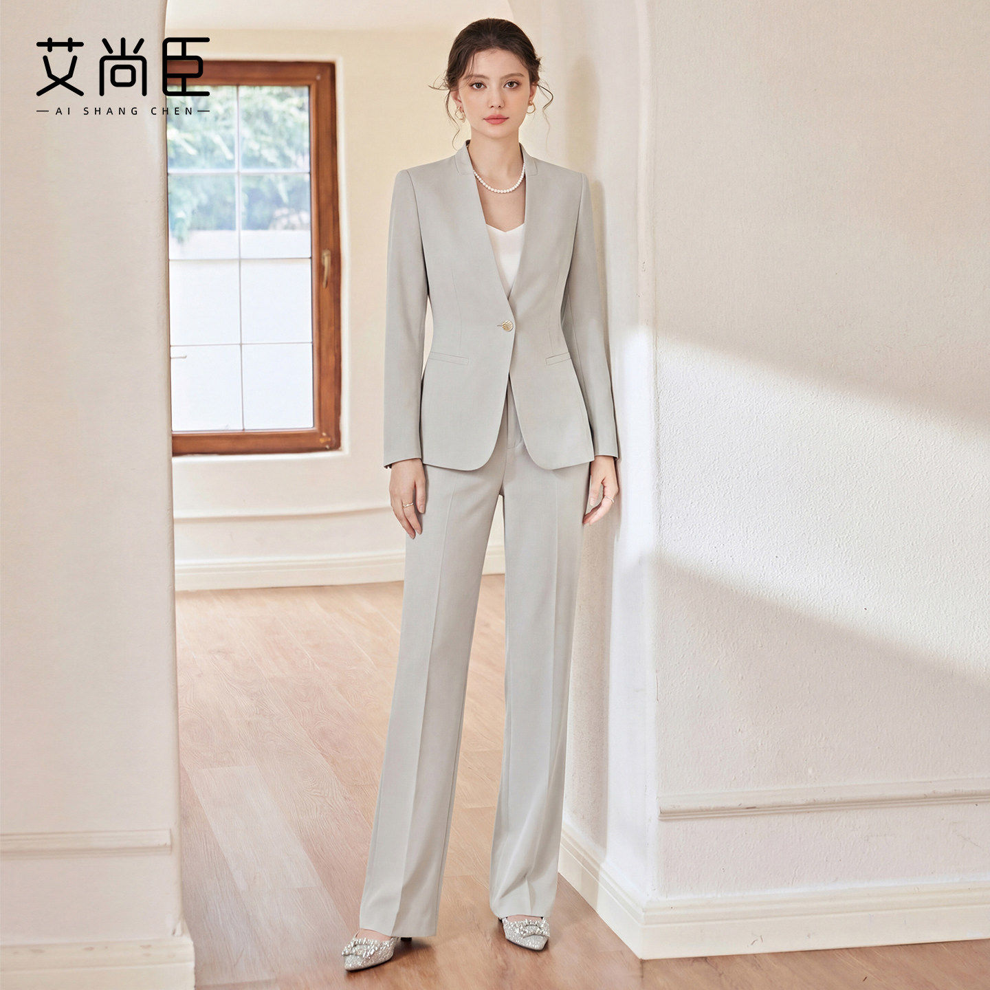 艾尚臣柔系职场 老钱风西装套装女职业装商务通勤高级感气质正装