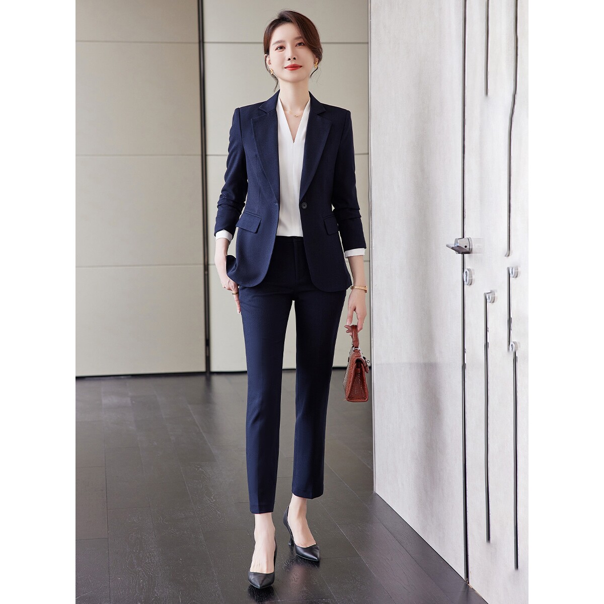 诗璐雅职业西装套装女通勤正装春秋新款酒店销售经理工作服高级感