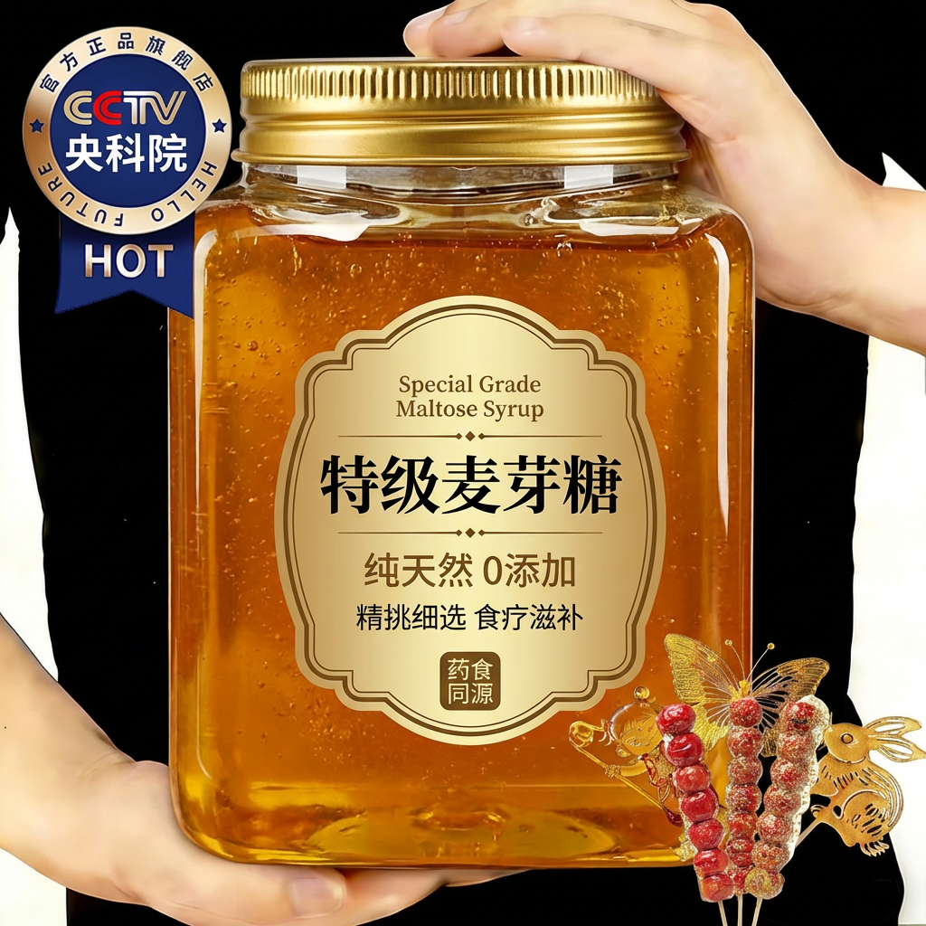 农科院正宗麦芽糖纯手工老式无添加商用官方旗舰店纯拉丝糖儿童画