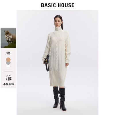 BasicHouse/百家好长袖连衣裙