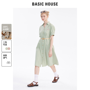 百家好连衣裙女2024夏季 新款 House Basic 设计感小众文艺清新长裙