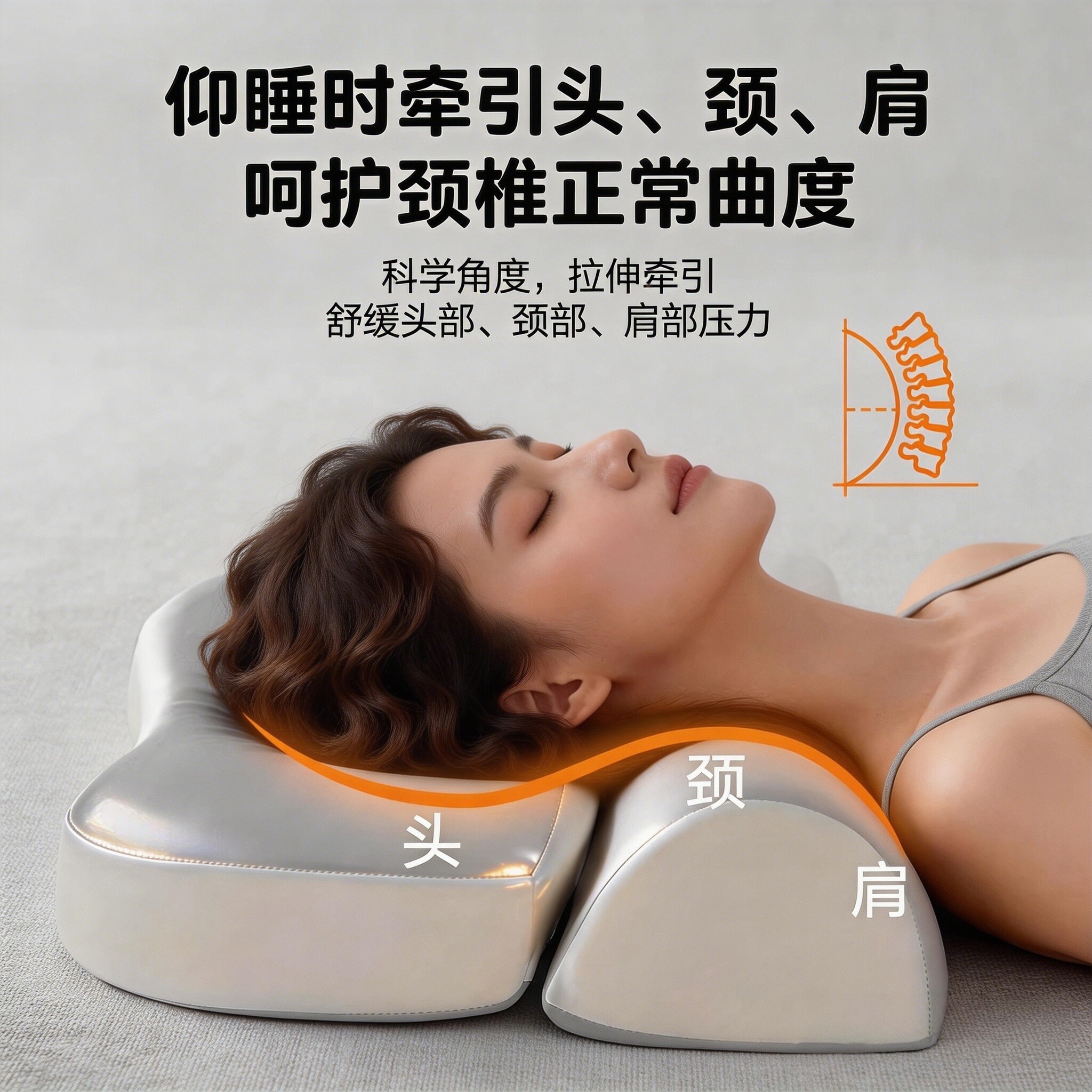 零压记忆棉枕头护颈椎支撑助睡眠成人专用睡觉枕芯一对装单人家用