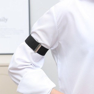 衬衫带时尚袖箍成人男女衬衫袖防滑带酒保臂箍臂带 2条一对装