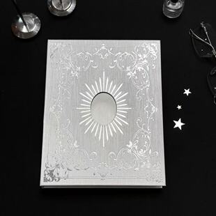 简约无属性银色A5卡册四宫格ins风3寸小卡拍立得收纳相册展示册