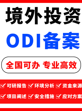 上海市南汇区ODI境外投资注册办理ODI备案登记办理企业投资