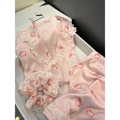 冰丝睡衣女款夏季亲肤家居服套装