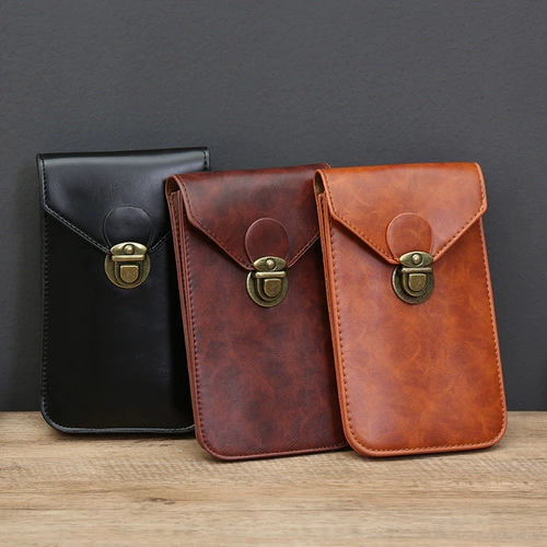 Универсальный мужской ремень для пожилых людей, водонепроницаемый мобильный телефон, поясная сумка