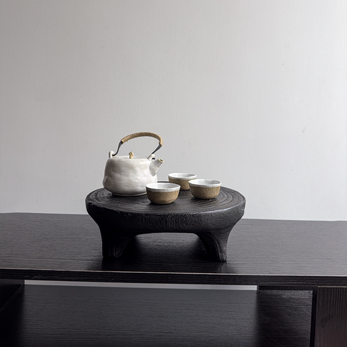 侘寂风功夫茶具套装木质茶台家用