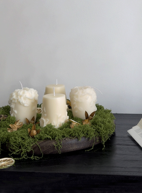 高颜值香薰蜡烛组合套装家居装饰蜡烛摆件高级浪漫氛围感布置道具