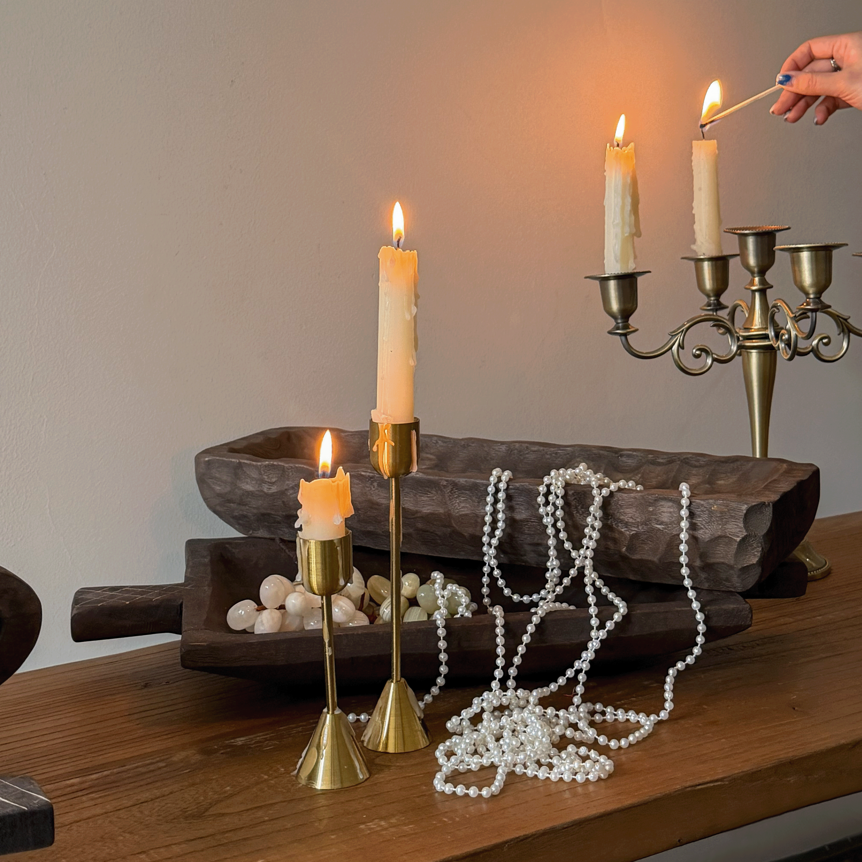 侘寂风香薰蜡烛托盘套餐双耳托盘木质果盘长方形圆形木盘民宿摆件,家居饰品,香薰托盘,淘宝优惠券,粉丝福利购,淘宝优惠卷