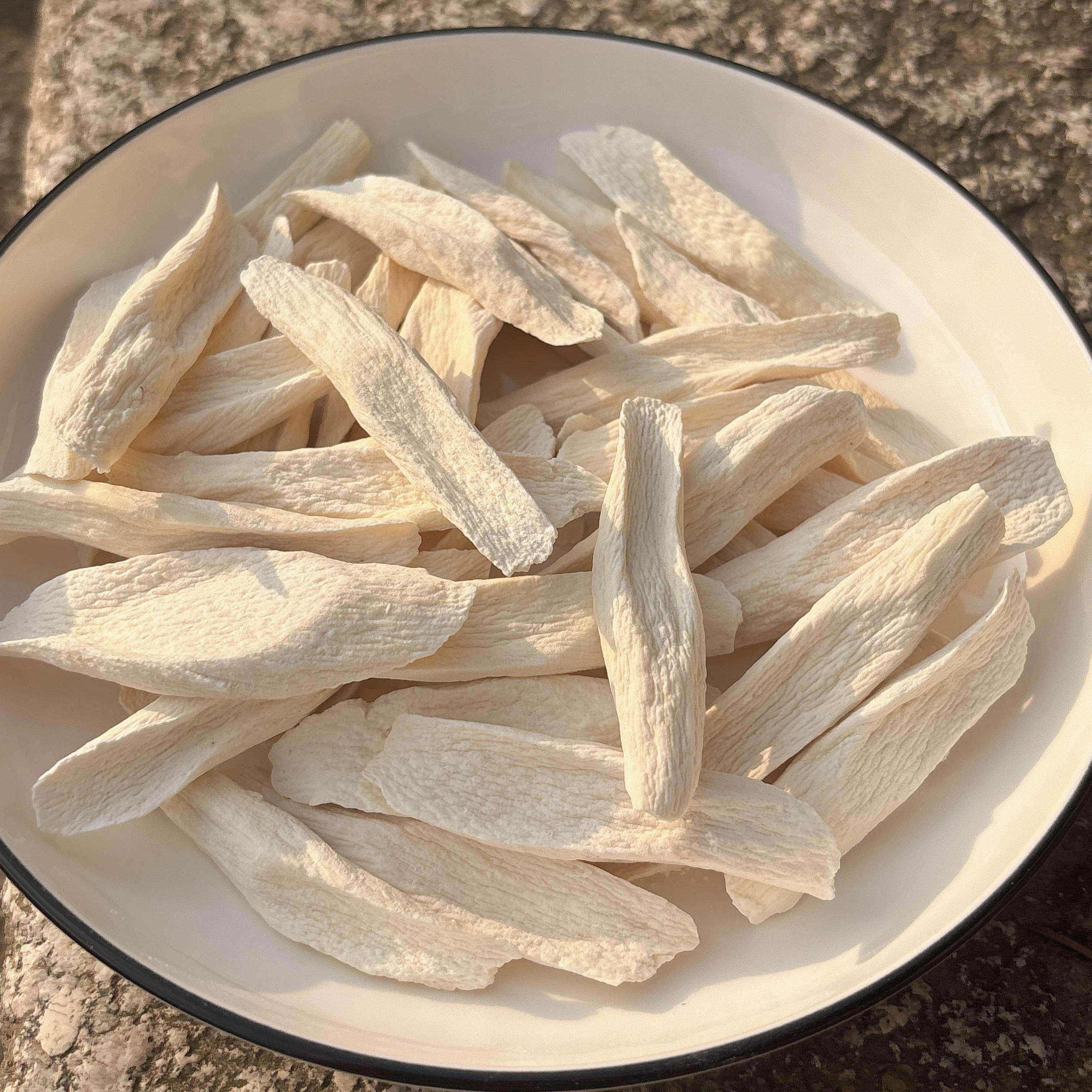 正宗河南铁棍山药干柳叶片四神汤无硫熏无漂白煮水煲汤（代打粉）