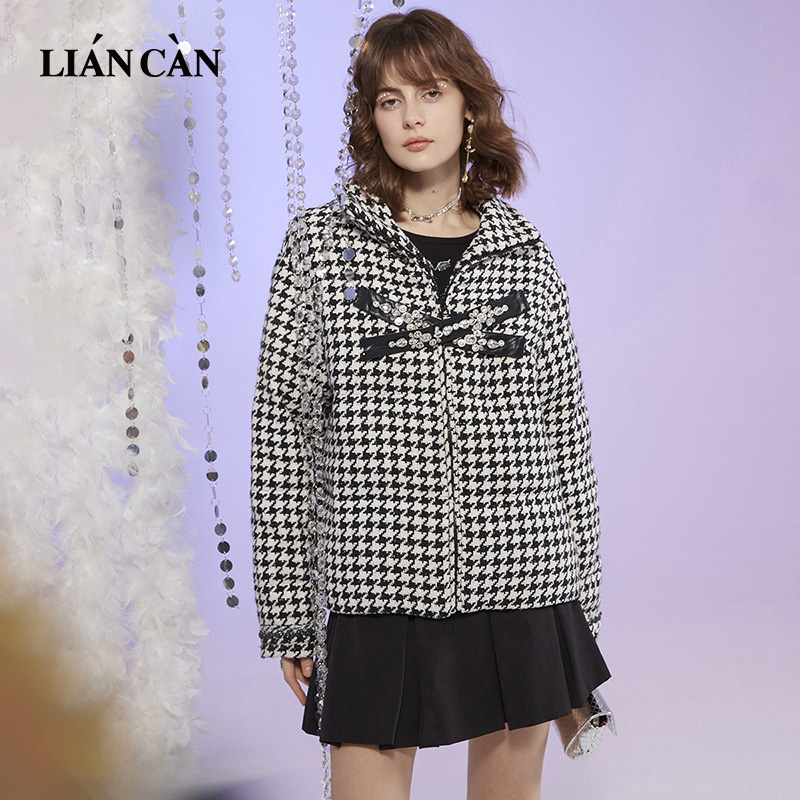 莲灿正品短款羽绒服女90白鸭绒折扣店韩系轻薄季小个子女士羽绒