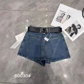 高腰显瘦修身 短裤 裙女韩版 2025夏装 百搭不规则包臀牛仔半身裙裤 子