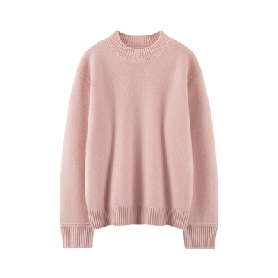 康赛妮100纯羊绒袖子镂空设计款针织打底衫纯色温柔通勤风厚款