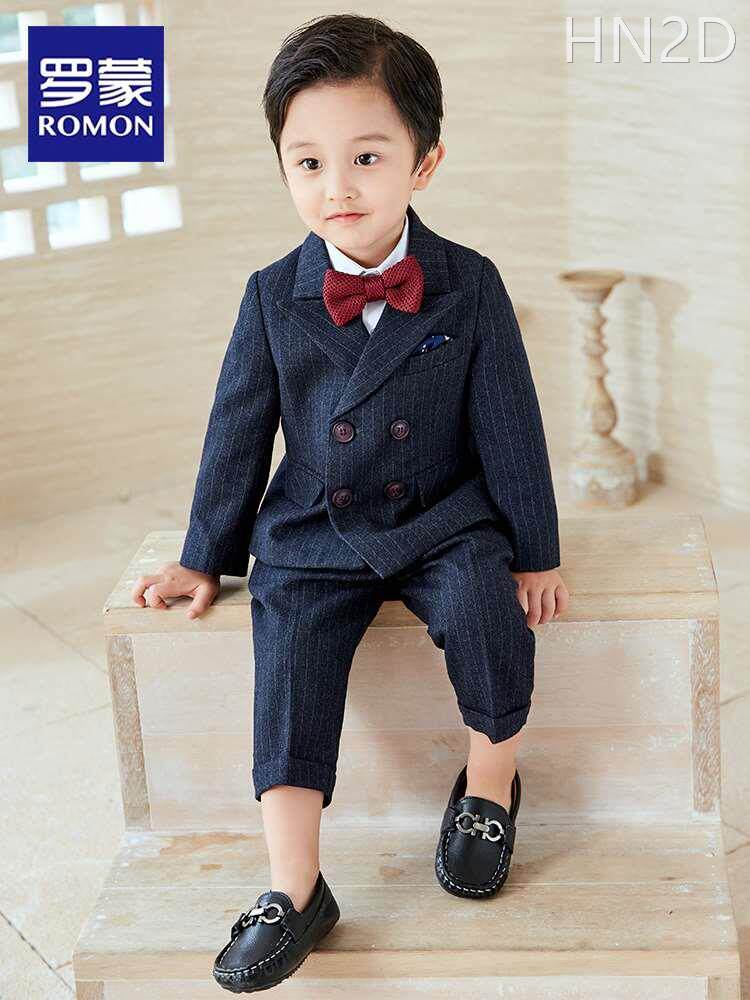 罗蒙男童小西装男宝宝周岁生日花童礼服儿童演出服套装新款小西服属于什么档次？