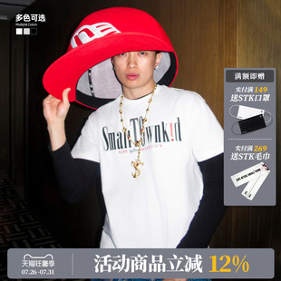 ASEN同款 STK SmallTownKid LAST巡演短袖T恤美式潮流字体排版TEE