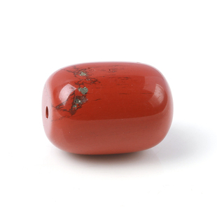 天然水晶红竹石转运珠多宝吊坠女红碧玉有金点一物一图784