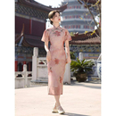新中式 中国风温婉优雅气质年轻款 印花日常可穿改良旗袍连衣裙女夏