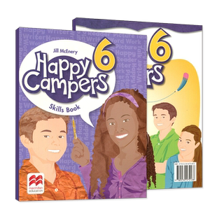 原版进口麦克米伦Macmillan5-12岁少儿小学英语教材Happy campers 6级别学生用书跨学科小学英语教材赠学习资源小学6年级
