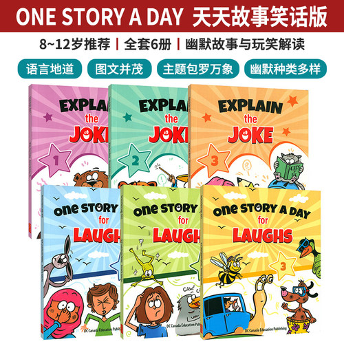 原版进口 短篇玩笑解读与幽默故事天天故事Explain the Joke & One Story a Day for Laughs幼少儿小学英语启蒙故事趣味阅读课外书