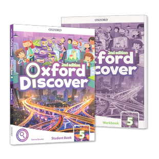 新款牛津少儿英语探索发现系列第二版 Oxford Discover 5级含APP原版少儿英语教材外国语中小学生英语科普系列批判思维全新ESL教材