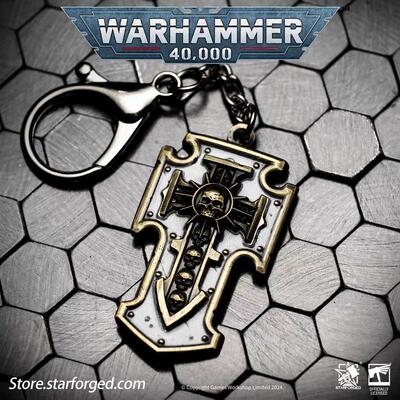 Starforged星辰铸造 星际战士风暴盾钥匙扣 战锤40K周边挂饰