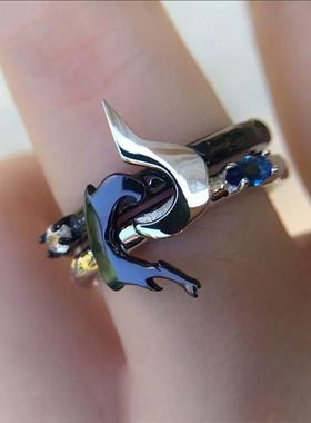 LOL英雄游戏联盟周边千珏戒指饰品指环镶嵌时尚个性送礼小众