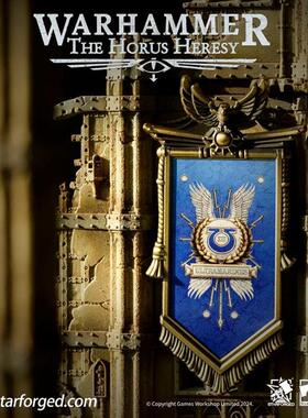 战锤30K荷鲁斯之乱周边军旗冰箱贴星际战士2