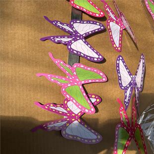 鬼灭之刃 蝴蝶忍cos假发 发夹蝴蝶香奈惠cos 超美渐变 发饰 头饰