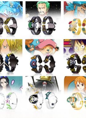 《海贼王》草帽海贼团路飞索隆戒指动漫同人周边小众ins设计