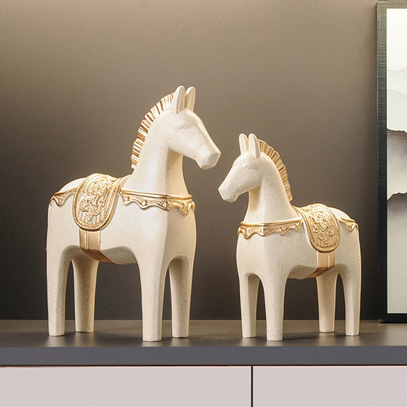 马到成功北欧马摆件办公室客厅电视柜酒柜装饰品乔迁开业礼物