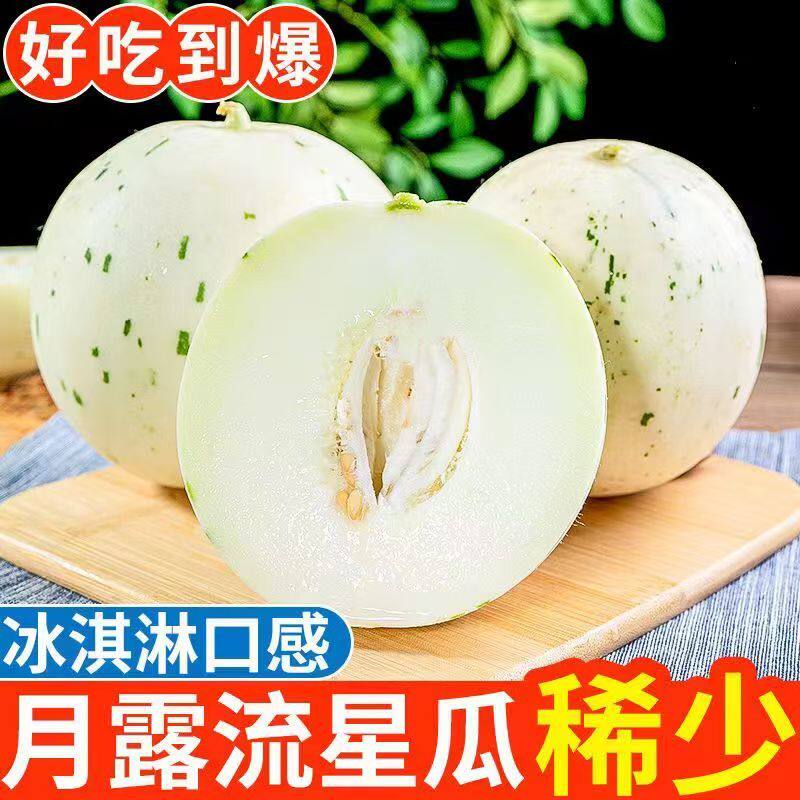 山东时令整箱冰激凌甜瓜月露流星蜜瓜软口梦露蜜露香瓜新鲜厚皮瓜