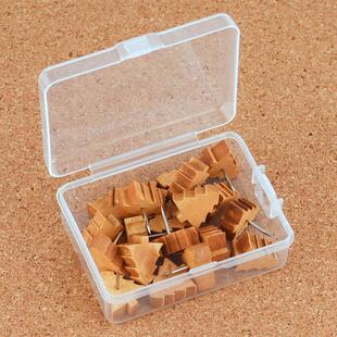 创意圣诞树木质图钉手工DIY按钉软木板留言钉照片墙钉子工字钉