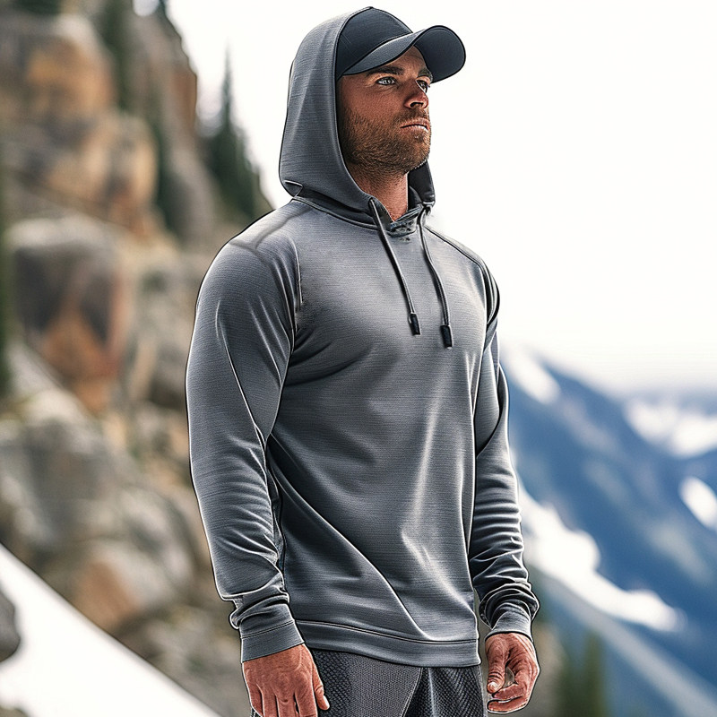 骑行男女连帽卫衣美利奴羊毛速干衣春秋美丽诺长袖休闲套头帽衫,男装,卫衣,淘宝优惠券,粉丝福利购,淘宝优惠卷