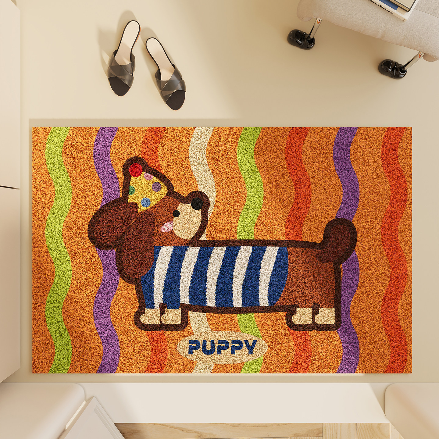 入户门防滑耐脏耐磨地垫玄关大门进门卡通丝圈脚垫除尘可裁剪地毯,居家布艺,入户地垫,淘宝优惠券,粉丝福利购,淘宝优惠卷