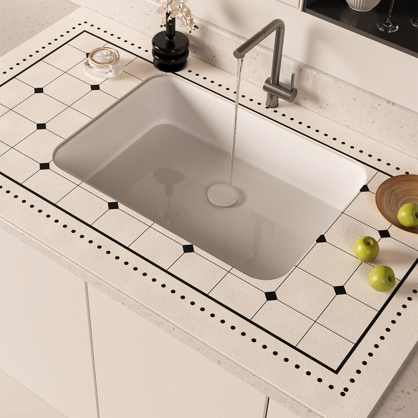 免洗可擦水龙头吧台满铺厨房硅藻泥洗漱台面垫沥水垫洗手台吸水垫,居家布艺,厨房地垫,淘宝优惠券,粉丝福利购,淘宝优惠卷