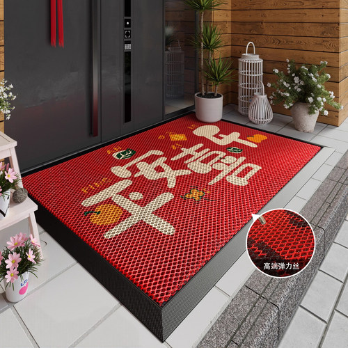 入户门地垫高端大门口进门脚垫耐脏免洗加厚地毯别墅豪宅高弹门垫