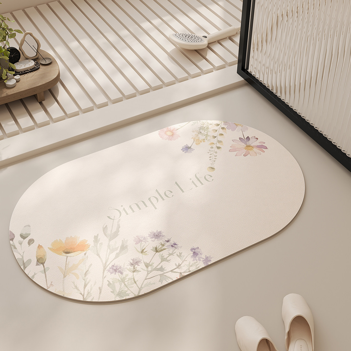 浴室防滑垫奶油风硅藻泥厕所门口吸水垫子卫生间地毯速干免洗可擦,居家布艺,家用脚垫,淘宝优惠券,粉丝福利购,淘宝优惠卷