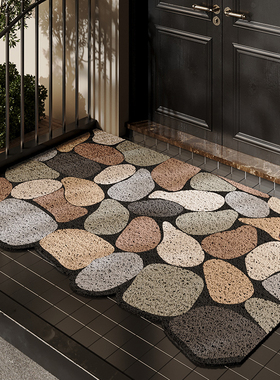 PVC丝圈入户门地垫室外门口进门刮泥除尘脚垫可裁剪防滑耐脏地毯