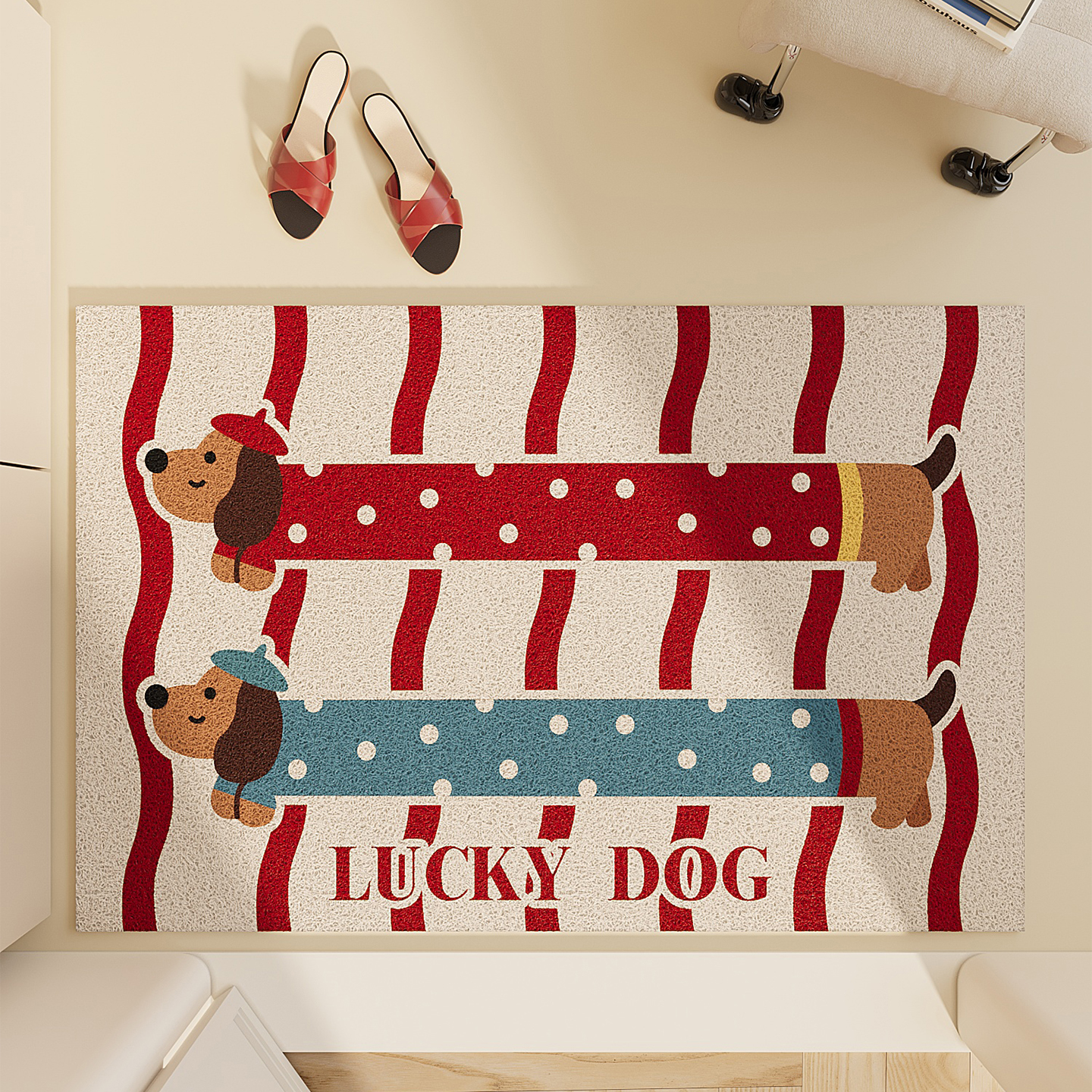 地垫入户门垫丝圈PVC玄关大门口进门脚垫防滑除尘刮泥地毯可裁剪